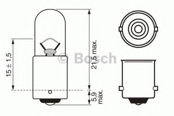BOSCH 1 987 302 287: Glödlampa, innerbelysning