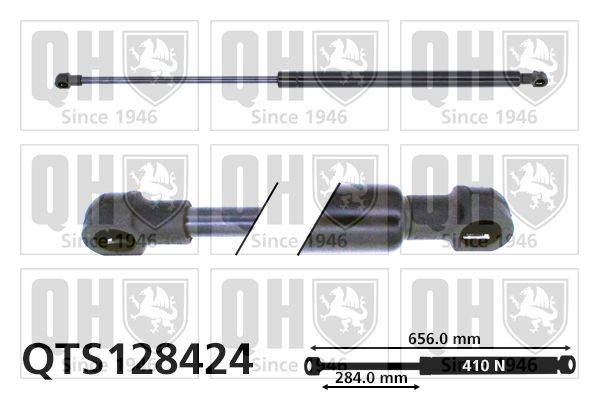 QUINTON HAZELL QTS128424: Газов амортисьор, багажно / товарно пространство 656mm