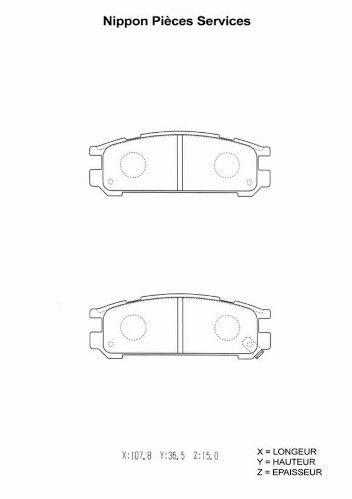 NPS S361U02: Piduriklotsid Tagasild