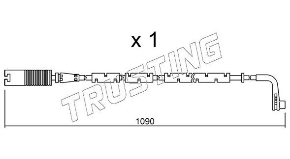 TRUSTING SU.206: Slitagevarnare bromsbelägg