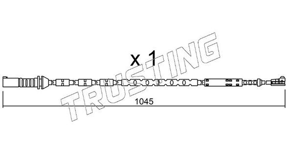 TRUSTING SU.279: Hoiatuskontakt, piduriklotsi kulumine