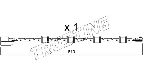 TRUSTING SU.321: Slitagevarnare bromsbelägg