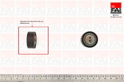 FAI AutoParts T9604: Įtempiklio skriemulys, V formos rumbuotas diržas Ø: 70mm