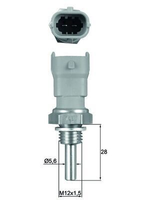 MAHLE ORIGINAL TSE 10: Andur, Jahutusvedeliku temp. M12x1.5, koos tihendiga