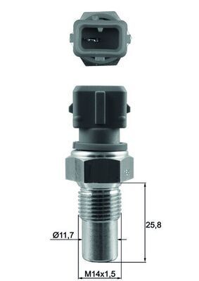 MAHLE ORIGINAL TSE 20: Sensor, kølevæsketemp. M14x1.25