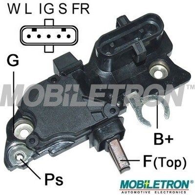 MOBILETRON VR-B122B: Regolatore alternatore