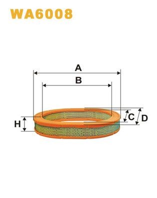 WIX FILTERS WA6008: Gaisa filtrs