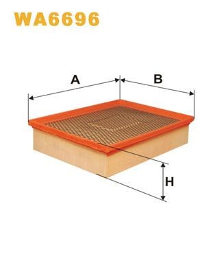 WIX FILTERS WA6696: Въздушен филтър