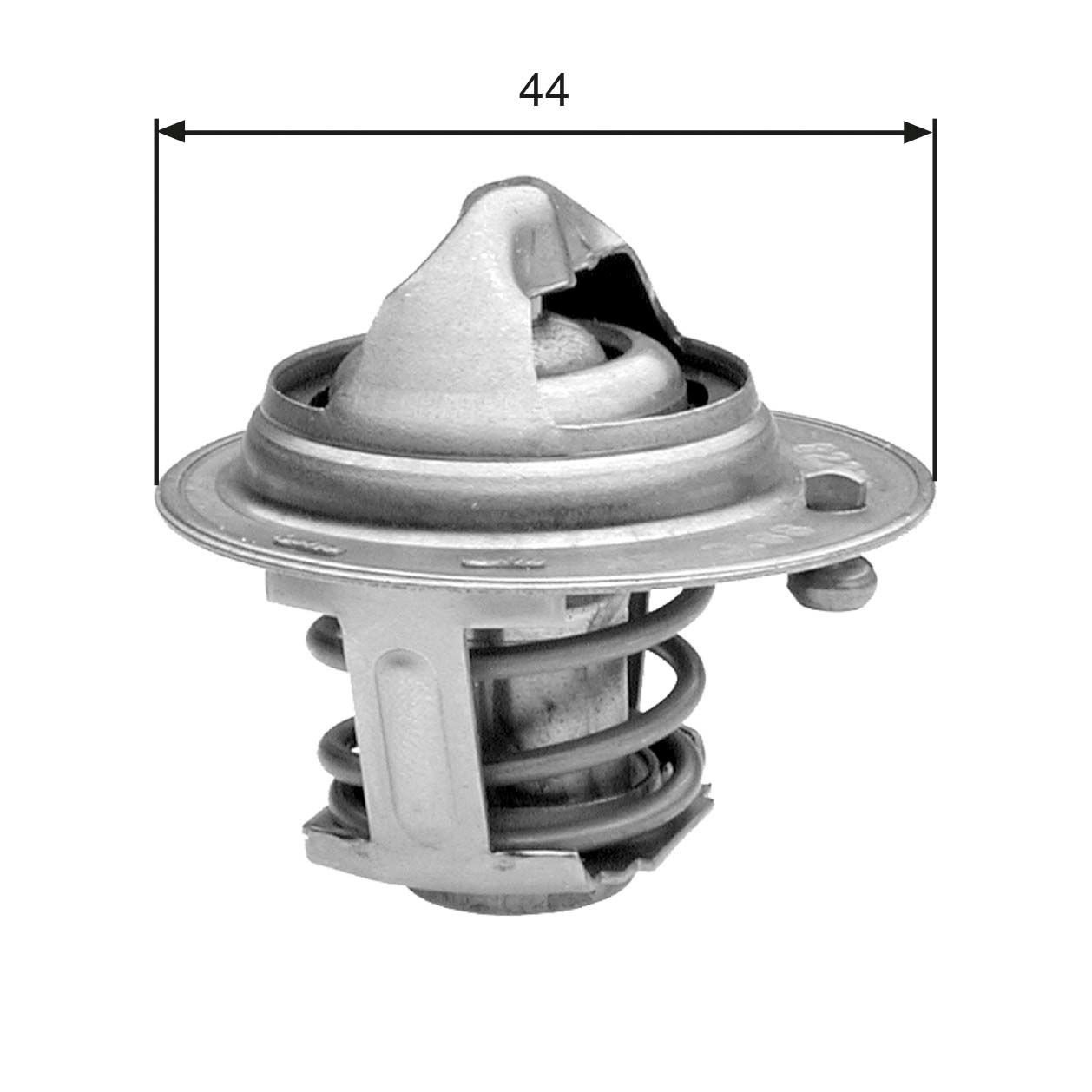 GATES TH29588G1: Kühlwasserthermostat 88°C, mit Dichtungen