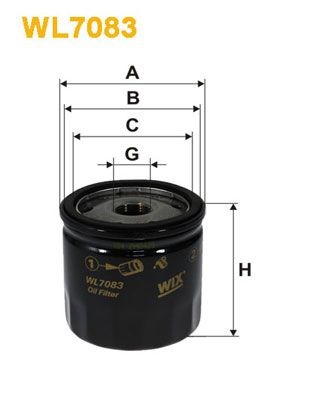 WIX FILTERS WL7083: Eļļas filtrs