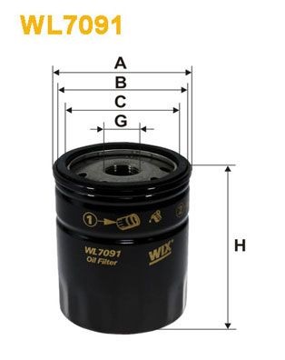 WIX FILTERS WL7091 Ölfilter