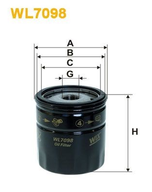 WIX FILTERS WL7098: Alyvos filtras