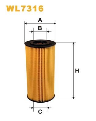 WIX FILTERS WL7316: Eļļas filtrs