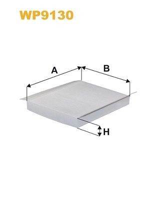 WIX FILTERS WP9130: Filtr, vzduch v interiéru filtr částic, lze montovat pouze s originálním uchycením