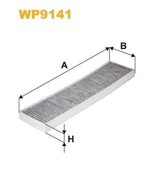 WIX FILTERS WP9141: Pollenfilter Aktivkulfilter