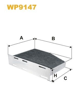 WIX FILTERS WP9147: Filtrs, Salona telpas gaiss Aktivētās ogles filtrs