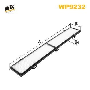 WIX FILTERS WP9232: Filter, salongiõhk Partikkelfilter