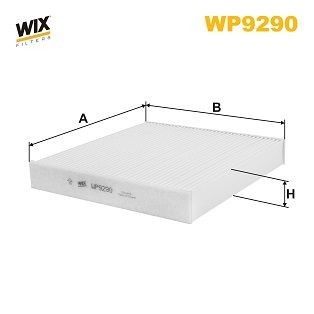 WIX FILTERS WP9290: Filter, salongiõhk Partikkelfilter