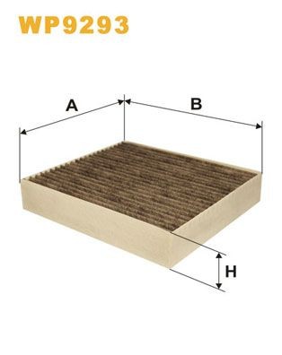 WIX FILTERS WP9293: Filtrs, Salona telpas gaiss Aktivētās ogles filtrs