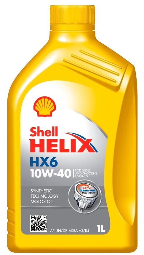 SHELL 550039790: Olio motore 1l, 10W-40 Helix, HX6