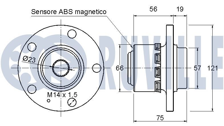 RUVILLE 936639: Bras de suspension Fonte d'acier