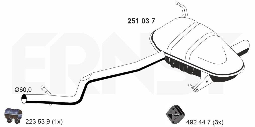 ERNST 251037: Lõppsummuti 1170mm