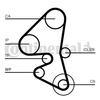 CONTITECH CT1163WP1: Kit de distribution + pompe à eau Nbr. dents: 139, Largeur: 25,4mm