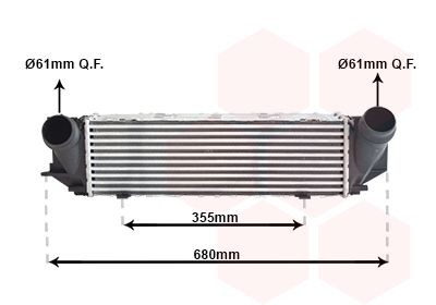 VAN WEZEL 06014705: Intercooler