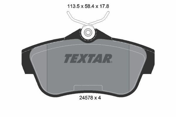 TEXTAR 2457803: Piduriklotsid Q+