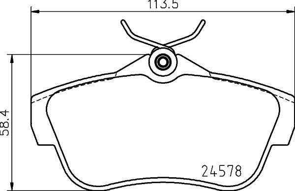 MINTEX MDB3445: Piduriklotsid