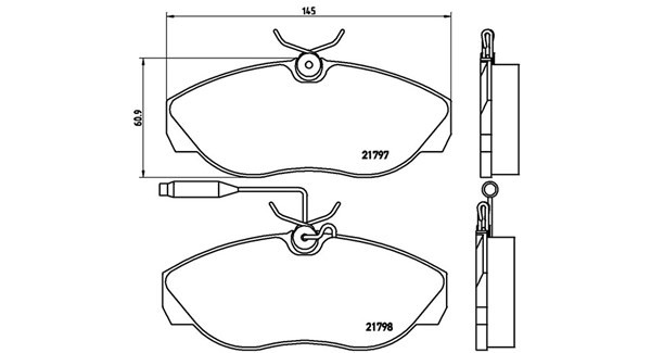MAGNETI MARELLI 363700423068: Plaquettes de frein avec vis d'étrier de frein