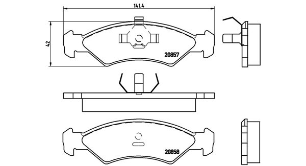 MAGNETI MARELLI 363700424016: Piduriklotsid