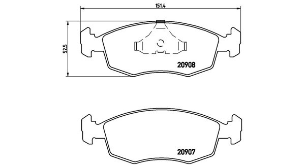 MAGNETI MARELLI 363700424019: Piduriklotsid