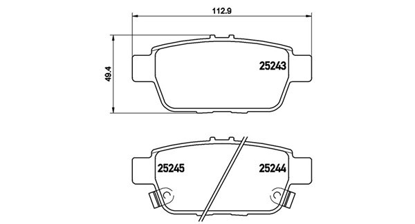MAGNETI MARELLI 363700428067: Комплект спирачно феродо, дискови спирачки