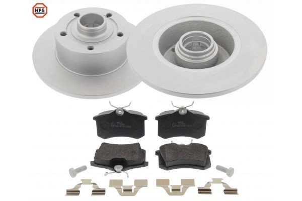 MAPCO 47865HPS: Pidurikomplekt, ketaspidur Tagasild, Ø: 245mm, täis, ilma laagrita, ilma ABS- anduriteta, koos pidurisadula kruvidega