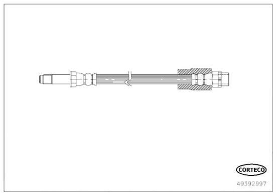 CORTECO 49392997: Спирачен маркуч 221mm