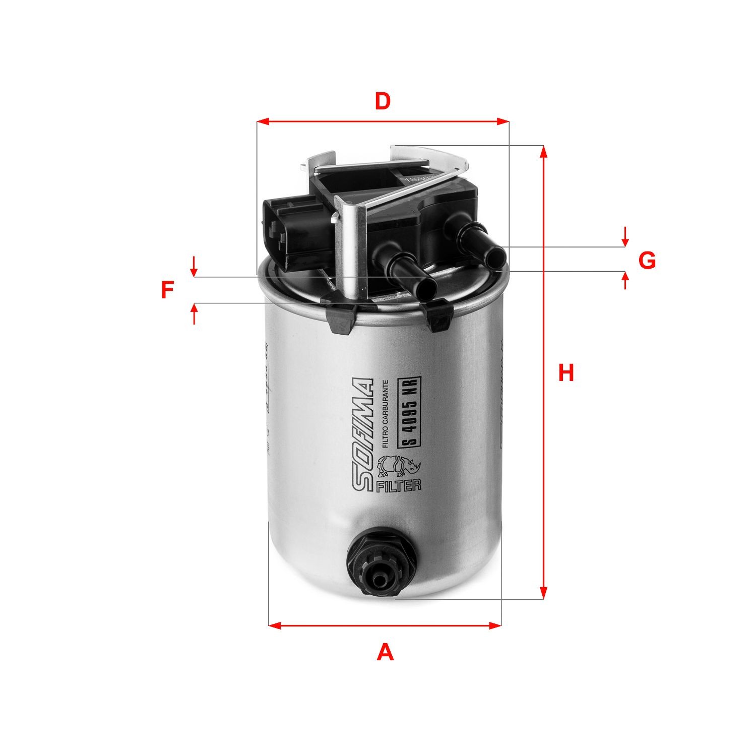 SOFIMA S 4095 NR: Degvielas filtrs