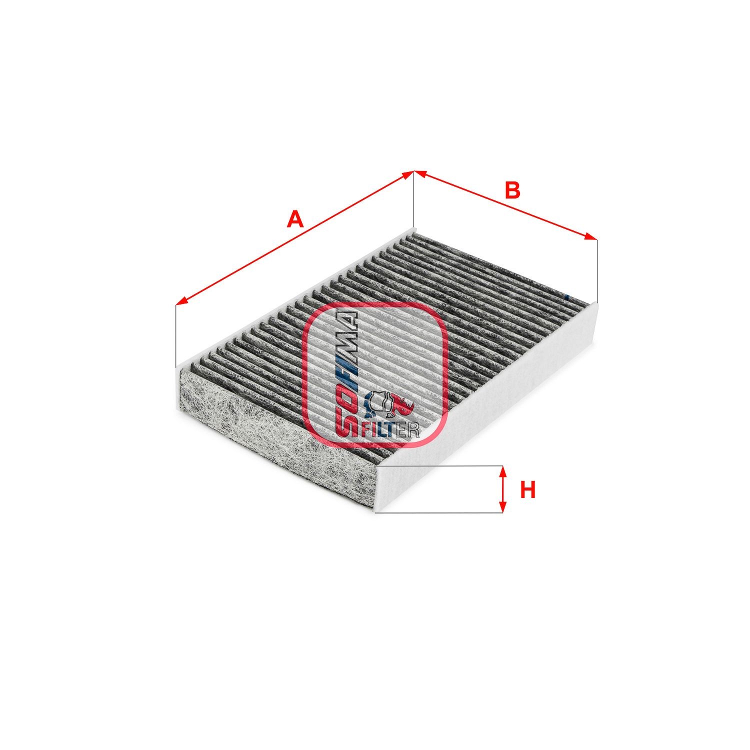 SOFIMA S 4285 CA: Filtrs, Salona telpas gaiss Aktivētās ogles filtrs
