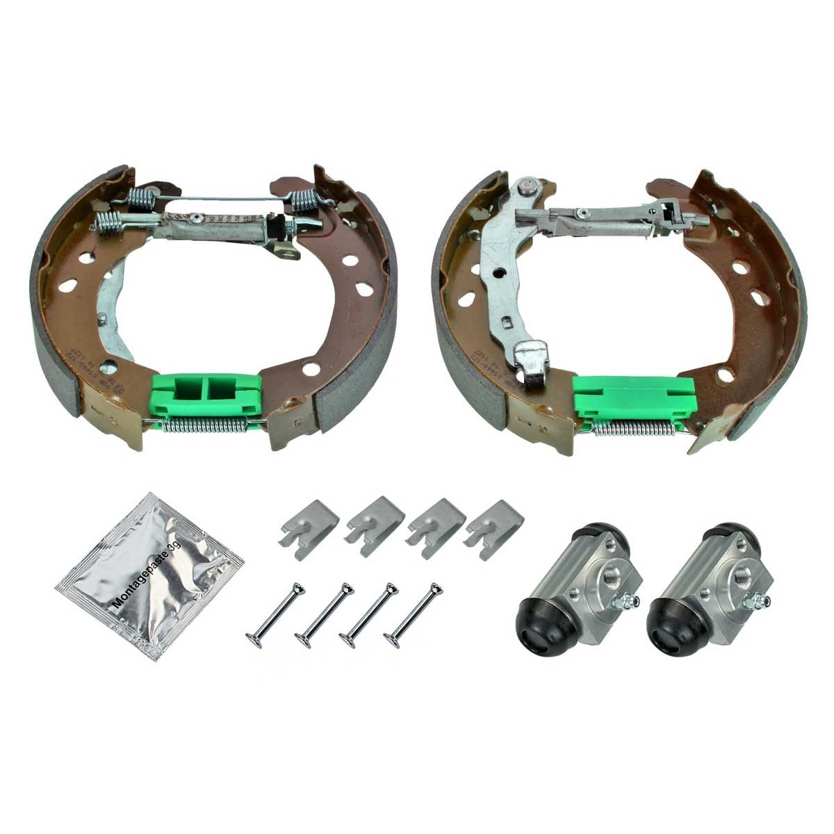 MEYLE 36-14 533 0031: Kit frenos, disco de tambor Eje trasero, con palanca, con cilindro de freno de rueda, con muelle, ORIGINAL Quality
