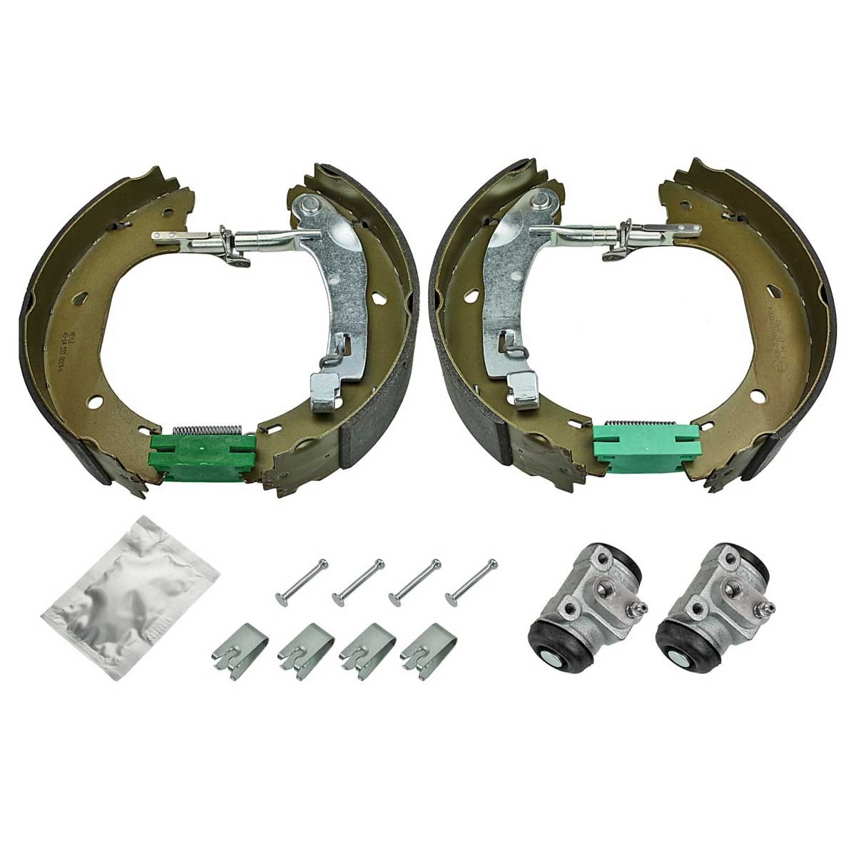 MEYLE 40-14 533 0007: Kit frenos, disco de tambor Eje trasero, con palanca, con cilindro de freno de rueda, con accesorios, ORIGINAL Quality
