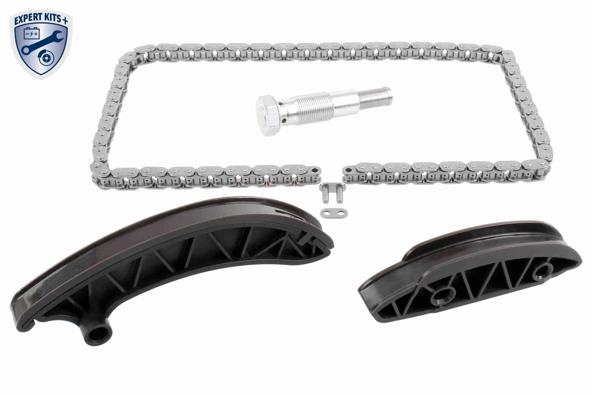 VAICO V30-10018-BEK: Kit de chaîne de distribution avec tendeur de chaîne, avec coulisses, Axe de chaîne avec revêtement TRITAN®, pour arbre à cames, EXPERT KITS +