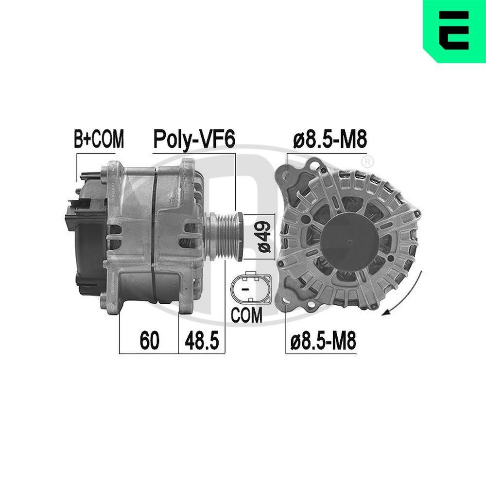 ERA 209202: Alternator 180A