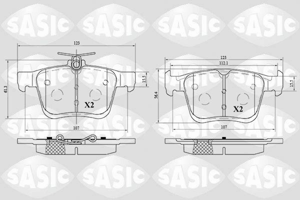 SASIC 6216075: Piduriklotsid Tagasild