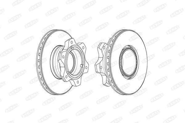 BERAL BCR300A: Piduriketas Ø: 304mm, õhutusega, Ø: 304mm