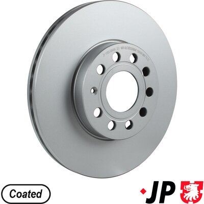 JP GROUP 1163109400: Stabdžių diskas JP priekinė ašis, Ø: 288mm, ventiliuojama, Ø: 288mm, padengta