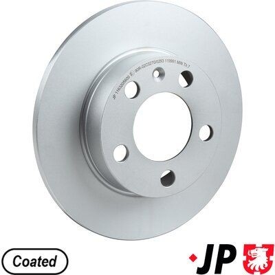 JP GROUP 1163205600: Bremsscheibe JP Hinterachse, Ø: 230mm, voll, Ø: 230mm, beschichtet