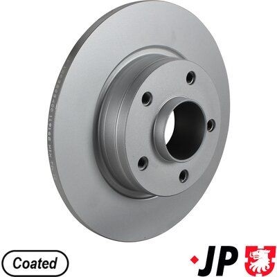 JP GROUP 1263203400: Piduriketas JP Tagasild, Ø: 280mm, täis, Ø: 280mm, kaetud