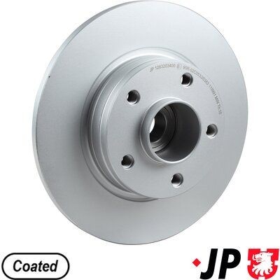 JP GROUP 1263203600: Piduriketas JP Tagasild, Ø: 280mm, täis, Ø: 280mm, kaetud, koos ABS-andurirõngaga