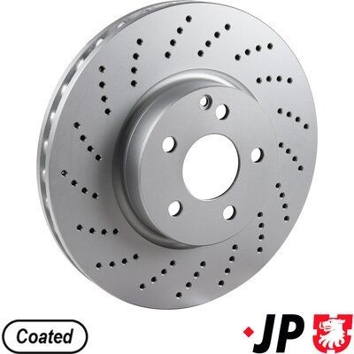 JP GROUP 1363101800: Piduriketas JP Esisild, Ø: 322mm, õhutusega, Ø: 322mm, kaetud
