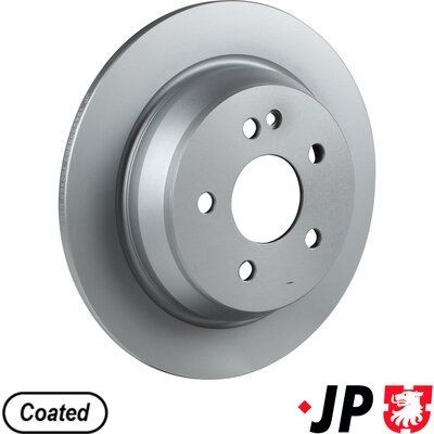 JP GROUP 1363203000: Bremseskive JP bagaksel, Ø: 296mm, fuldstændigt, Ø: 296mm, coatet